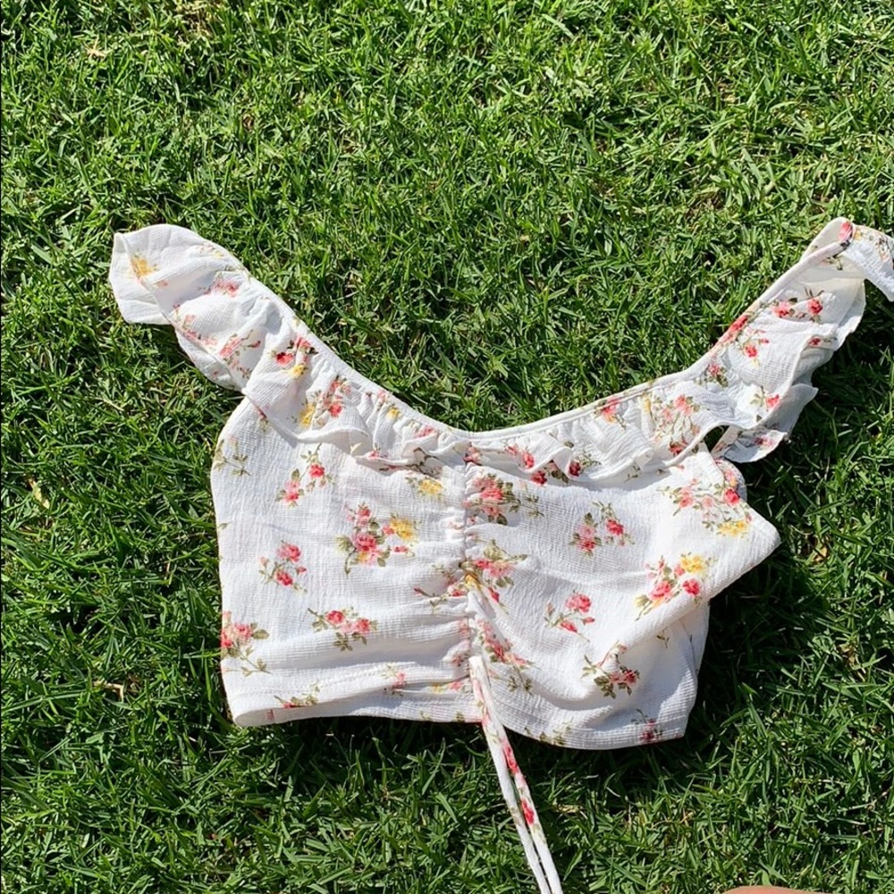 Floral crop top